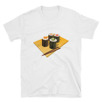 Thumbnail for Makizushi Sushi Roll with Chopsticks Japanese Short-Sleeve Unisex T-Shirt - The Japan Shop