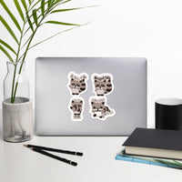 Super Kawaii Raccoon Japanese Greetings 5.5