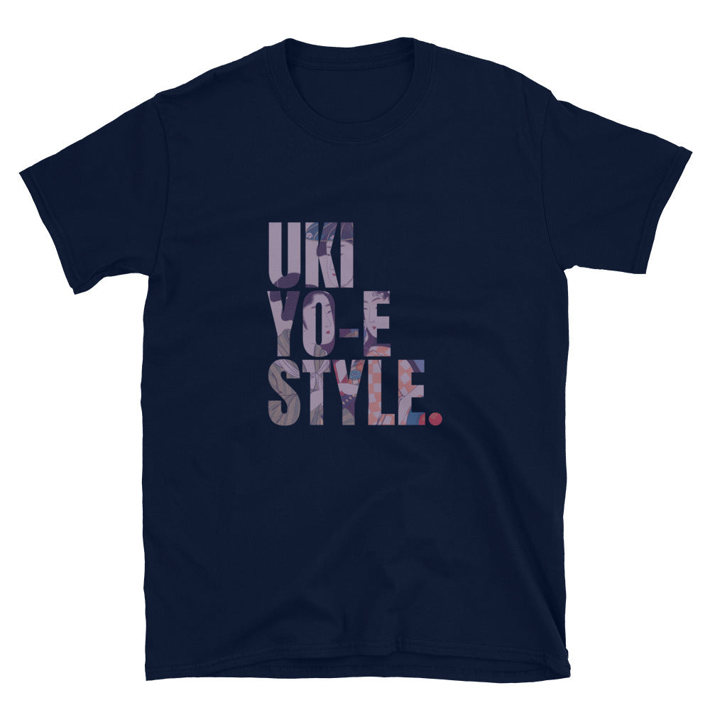 Ukiyo-e Style with Utamaro Kitagawa Three Beauties Short-Sleeve Unisex T-Shirt
