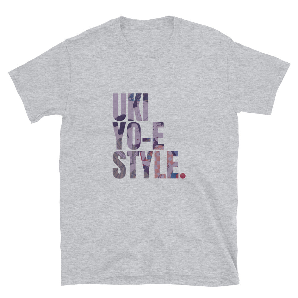 Ukiyo-e Style with Utamaro Kitagawa Three Beauties Short-Sleeve Unisex T-Shirt